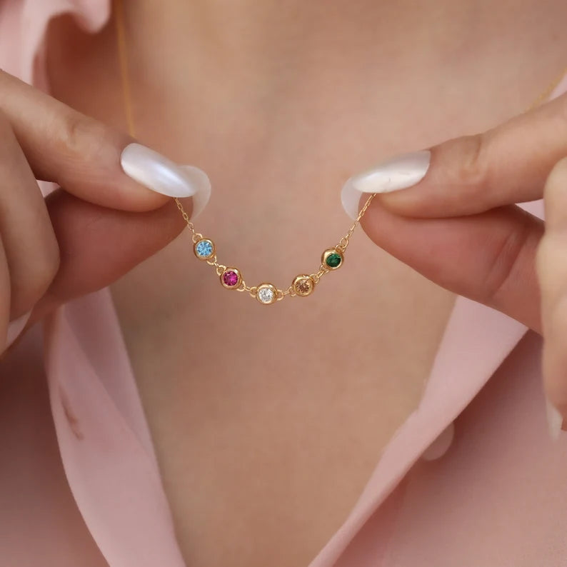 Mother's Day Birthstone necklace