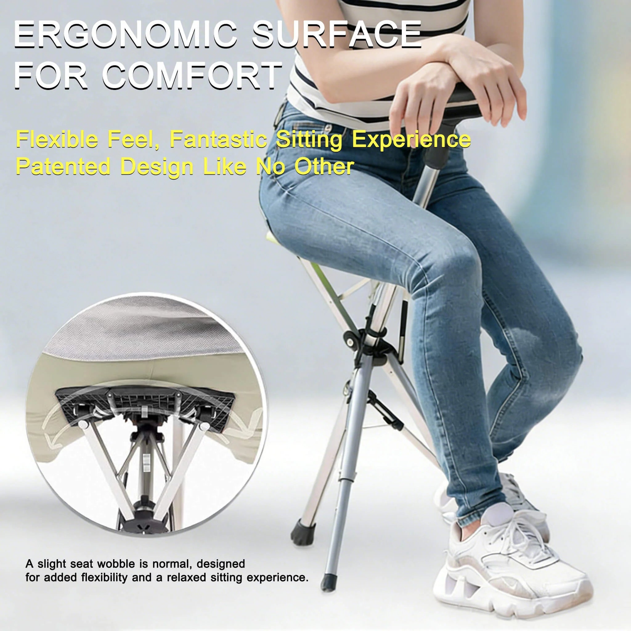 Walking Stick with Seat – Foldable Adjustable Cane Chair for Travel and Outdoor Use